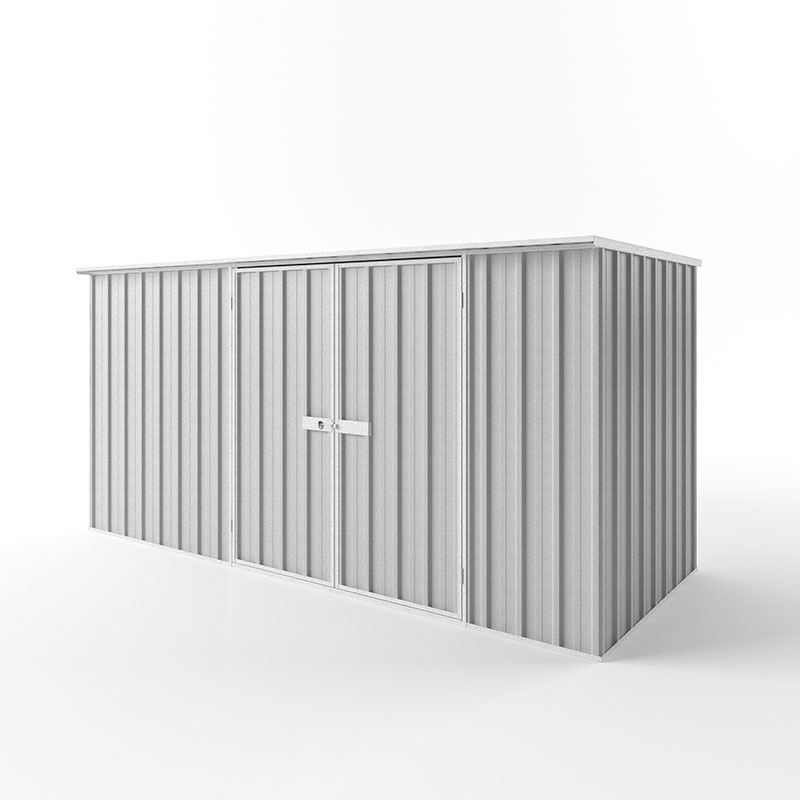 flat roof 3.75m x 1.50m x 1.80m / zinc - garden sheds online