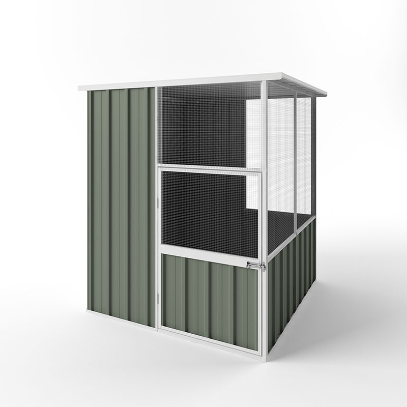 bird aviary 1.50m x 1.50m x 1.80m / colour - garden sheds